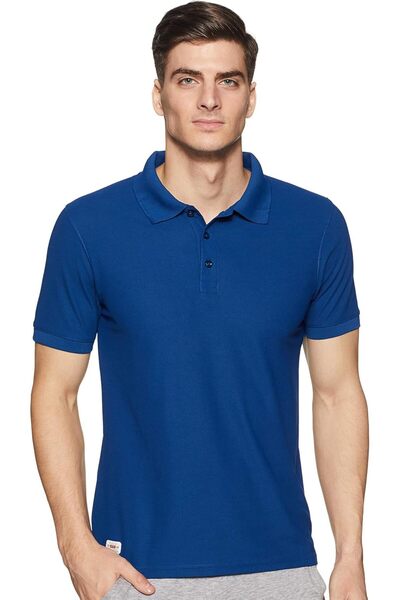 deniklo Men's Regular Fit Solid Color Polo T-Shirt by