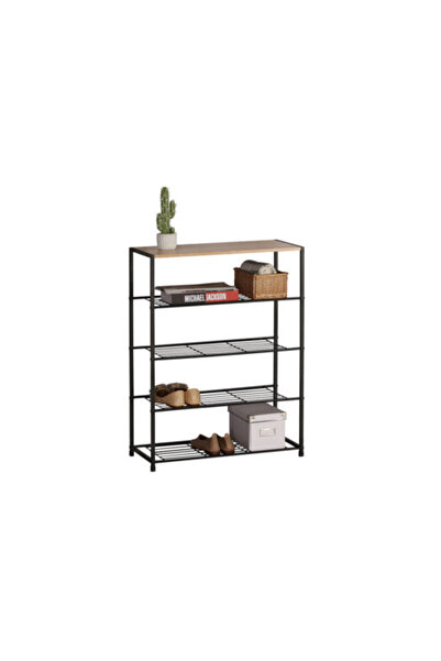 Target Home Παπουτσοθήκη Ίρις-83 με 5 ράφια σονόμα 63 x 30 x 83 εκ. μαύρο μετ...