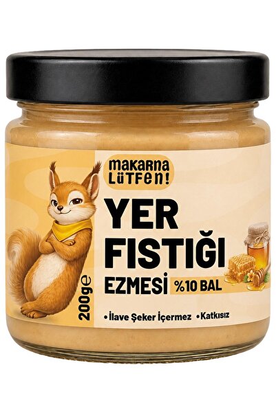 Makarna Lütfen Ballı Yer Fıstığı Ezmesi 200 g (%10 Bal)