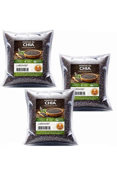 Top Ingrediente Σπόροι Τσία Συσκευασία 3 x 1 κιλό
