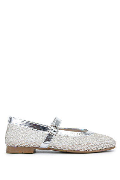 Tamer Tanca Women's Faux Leather/Textile Lame Ballerina Shoes