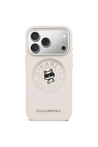 Karl Lagerfeld Husă Choupette Sketch MagSafe pentru iPhone 17 Pro, Roz
