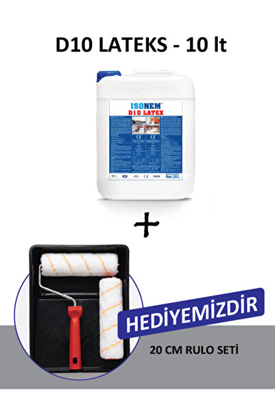 Isonem D10 Latex Harç ve Sıva Katkısı 10 lt (20 cm Rulo Seti Hediyeli)