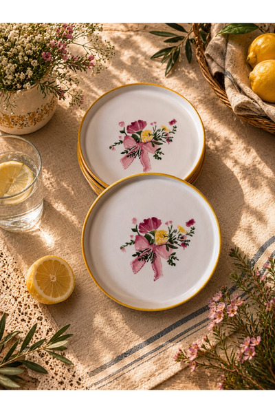 Yasvera Ceramics 6’lı pasta tabağı