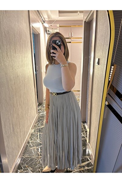 KY Pileli max boy şık etek