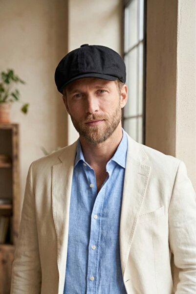 Hat Town Men's Cotton 8-Piece Newsboy Gatsby Cap Hat - Peaky Blinders Style