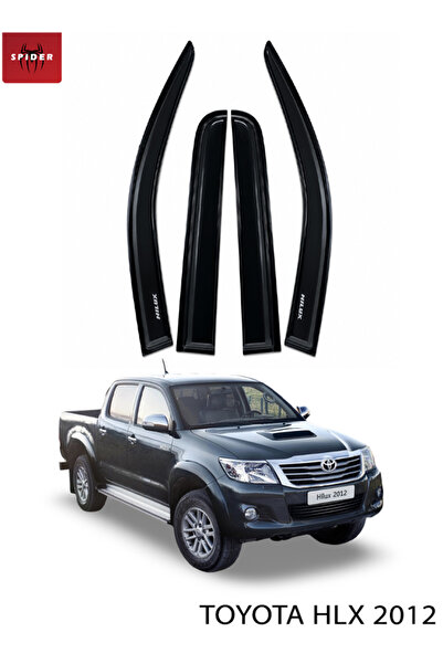 Spider Toyota Hilux 2012-2015 Window Visor Rain Guard Vent Deflector Set Smok...