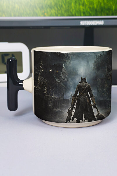 ZipZap كوب فاخر من السيراميك المطبوع من Bloodborne (قطعة واحدة) على شكل حرف T...
