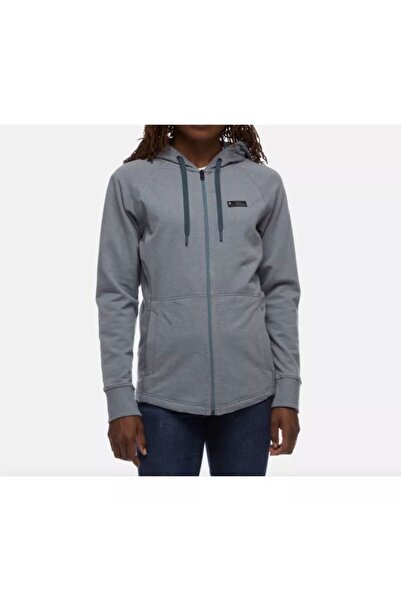 BLACK DİAMOND WOMEN'S MOUNTAIN TRANSPARENCY FZ HOODY - S - رمادي