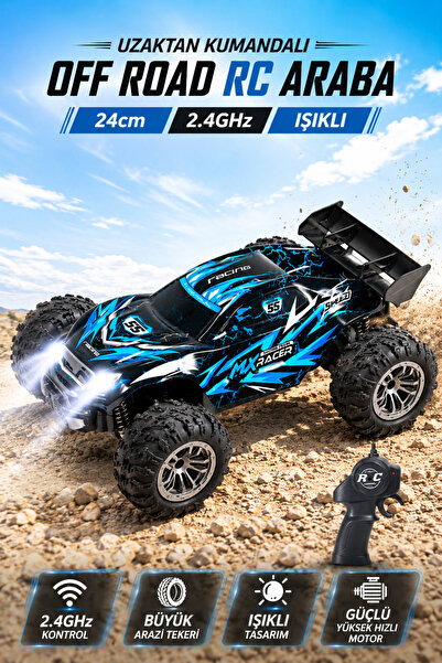 YILDIRIM OYUNCAK Uzaktan Kumandalı Yüksek Hızlı Off Road RC Araba 24cm – 2.4G...