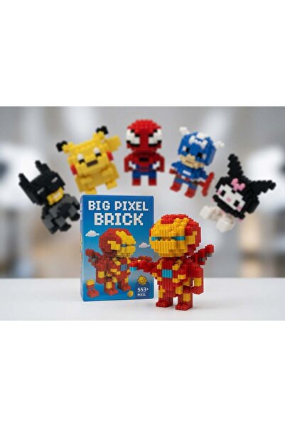 DODOMAR Lego Big Pixel Bricks 3D Iron Man Large Size Building Set Decorative ...