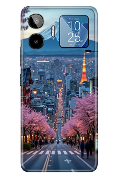 General Mobile GM 26 Pro (G903) Kılıf Tokyo Temalı Desenli Darbe Emici Silikon