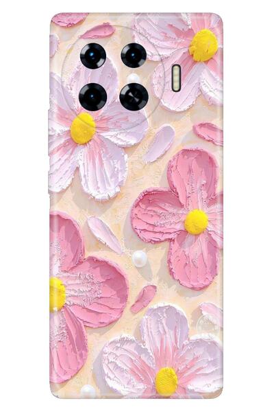 TECNO Spark 20 Pro+ Plus Kılıf Paint Botanical Temalı Desenli Darbe Emici Sil...