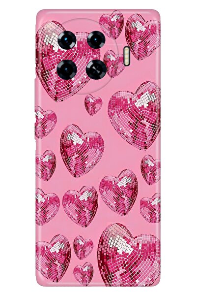 TECNO Spark 20 Pro+ Plus Kılıf Pinko Disco Temalı Desenli Darbe Emici Silikon