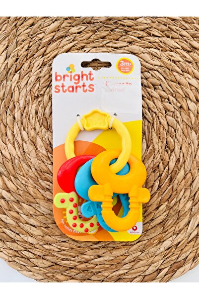 Lilnestore Bebek Çıngırak Anahtar Figürlü Yumuşak Yapılı Ve Dokulu Çok Renkli