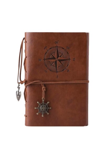 Ayawaska Nautical style personal diary, A6 format, 150 spiral pages, vintage ...