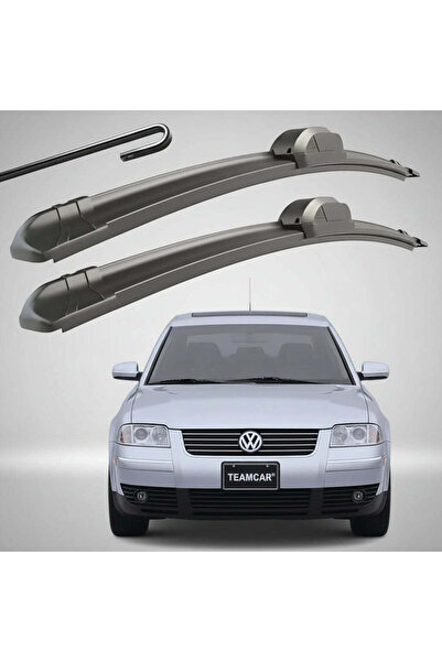 TEAMCAR Σετ 2 Επίπεδων Υαλοκαθαριστήρων Παρμπρίζ Ειδικά για VW Passat B5, B5....