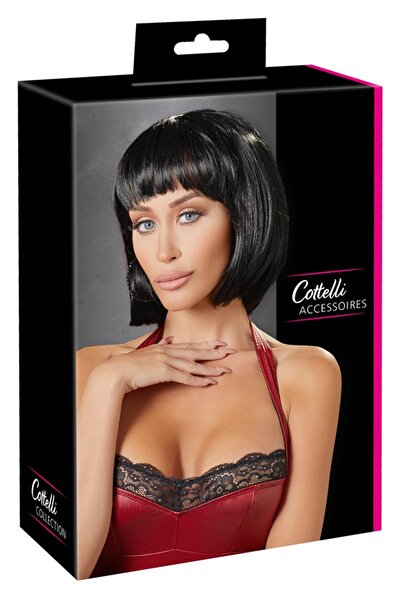 cottelli accessories Продукт – Cottelli ACCESSOIRES Черна перука тип боб – За...