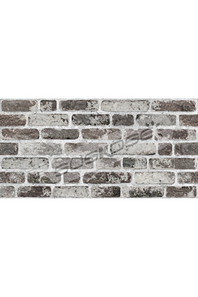 Süsköşe Gri Antrasit Eskitme Tuğla Desenli Duvar Paneli 100*50cm 2m2 (4 ADET)
