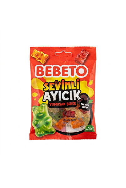 BEBETO حلوى جيلي بون ناعمة على شكل دببة صغيرة 80 جرام 3 قطع