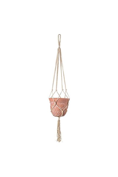 OEM Suport suspendabil macrame pentru ghiveci, Multicolor, Ø110 cm, Fir texti...
