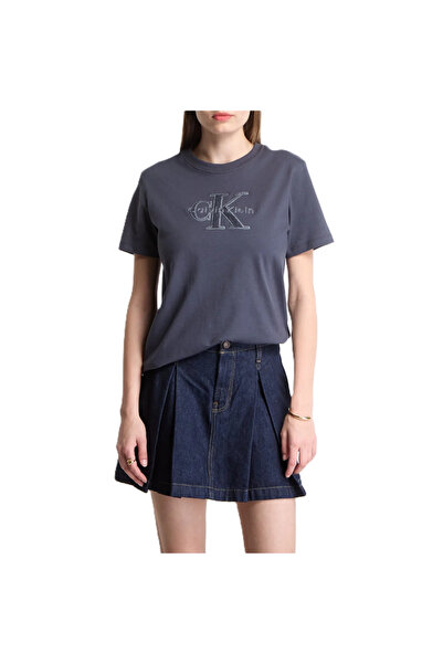 Calvin Klein SS BABY TERRY HERO MONOLOGO TEE Γυναικείο T-shirt