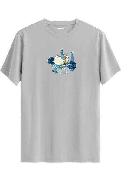 Colermi Weight Lifting Egg Print T-Shirt