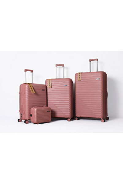 carbon Pp Material Anti-Crack Travel Luggage 4Pcs Set