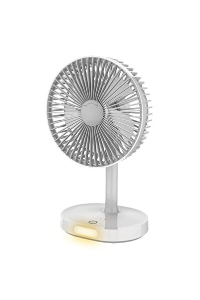Platinet Ventilator de birou portabil cu lampă LED
