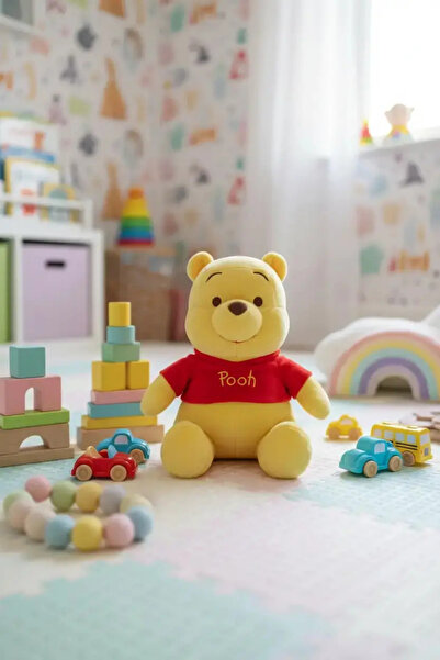 Miniso لعبة ويني ذا بوه الناعمة المرخصة من ديزني بطول 40 سم - تصميم ناعم للعناق