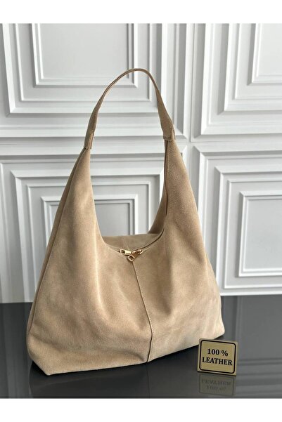 çkn sedat çakan çanta & fular & aksesuar Genuine Suede Leather 45X40 cm Women...