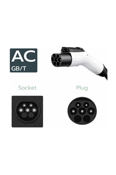 Generic EV Cable Type 2 to GBT Cable 7 kW 5 m Length Fits BYD, ID.4 ID.6, Changan, KIA, Rox, Leopard & More Chinese EVs