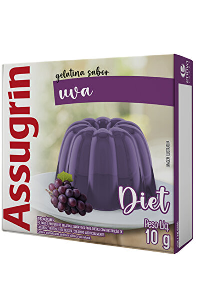 Assugrin Grape Deit Gelatin 10Gm Asogreen Diet Gelatin Grape Flavor