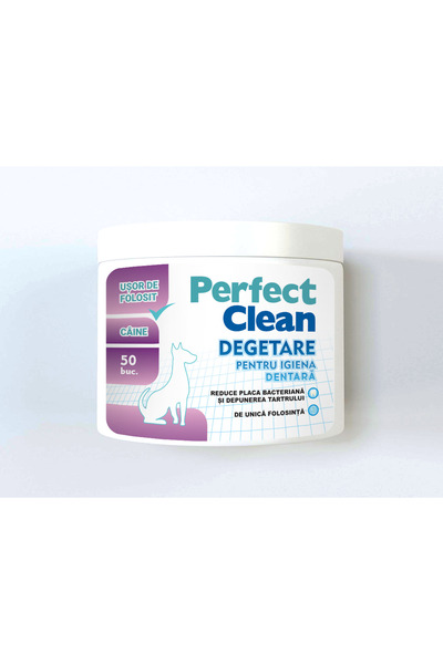 Perfect Clean - Degetar pentru igiena dentara, servetele umede 100 buc