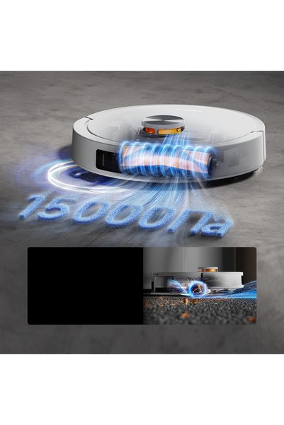 Deerma Aspirator robot (S30 Pro Plus) - Curățare uscată și umedă, 15000Pa, Tehnologie LiDAR PreciSence