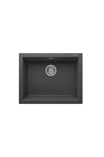 RealStone REAL STONE K12 GORDION 60 ANTRASİT GRANİT EVİYE