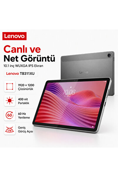 LENOVO Tab TB311XU 10.1 İnç WUXGA IPS Ekran 4G LTE 4GB RAM 128GB Hafıza Andro...