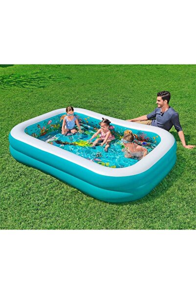 BESTWAY 3D Undersea Adventure Şişirilebilir Oyun Havuzu 2,62 m x 1.75 m x 51 cm
