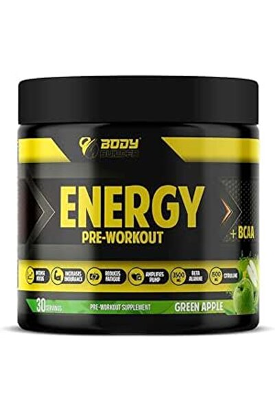 Body Builder ENERGY PRE-WRK+BCAA GREEN APPLE 240G