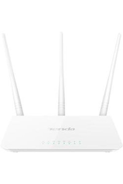 Tenda F3 Router 3 Port-uri Wireless N 300Mbps, 3 antene fixe (3 x 5dBi)