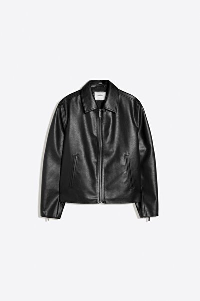 Bershka Suni deri boxy fit ceket