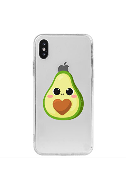 Other Apple iPhone Xs Max Baby avocado Transparent Silicone TPU Θήκη