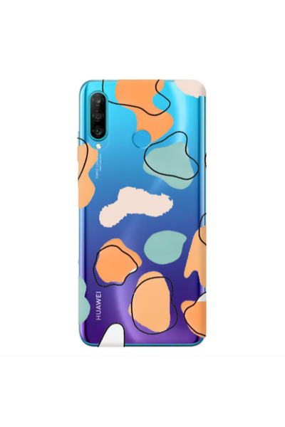 Other Huawei P30 Lite Colorful spots Transparent Silicone TPU Θήκη