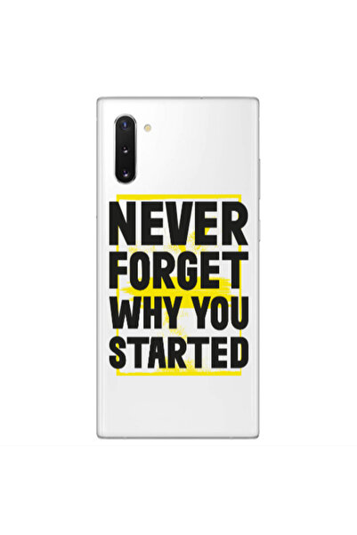 Other Samsung Note 10 Plus Never Forget Transparent Silicone TPU Θήκη