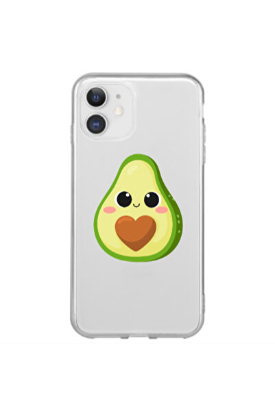 Other Apple iPhone 12 Mini Baby avocado Transparent Silicone TPU Θήκη