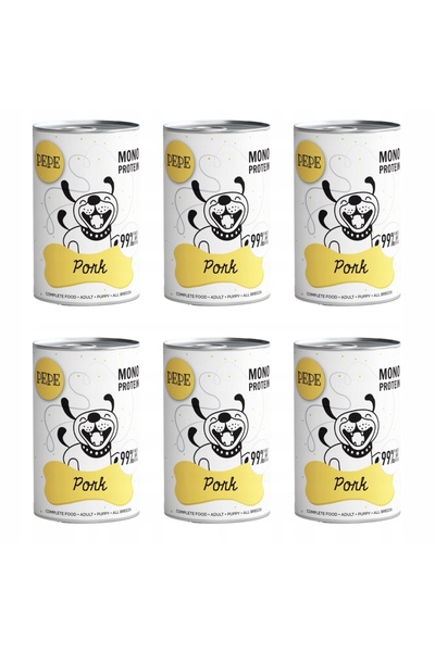 Pepe Pork Pet Pack 99% carne de porc 6x400g