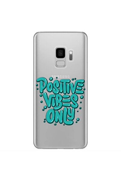 Other Samsung S9 Plus Positive Vibes Only Transparent Silicone TPU Θήκη