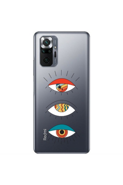 Other Xiaomi Redmi Note 10 Pro Max 3 different eyes Transparent Silicone TPU ...