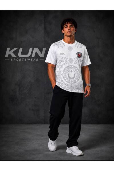 KUN SPORTSWEAR Etnik dijital baskılı Türkiye bozkurt forma regular