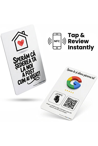nuomovo Card Recenzii Google cu Tehnologie NFC si Cod QR Pentru Hoteluri, Pen...